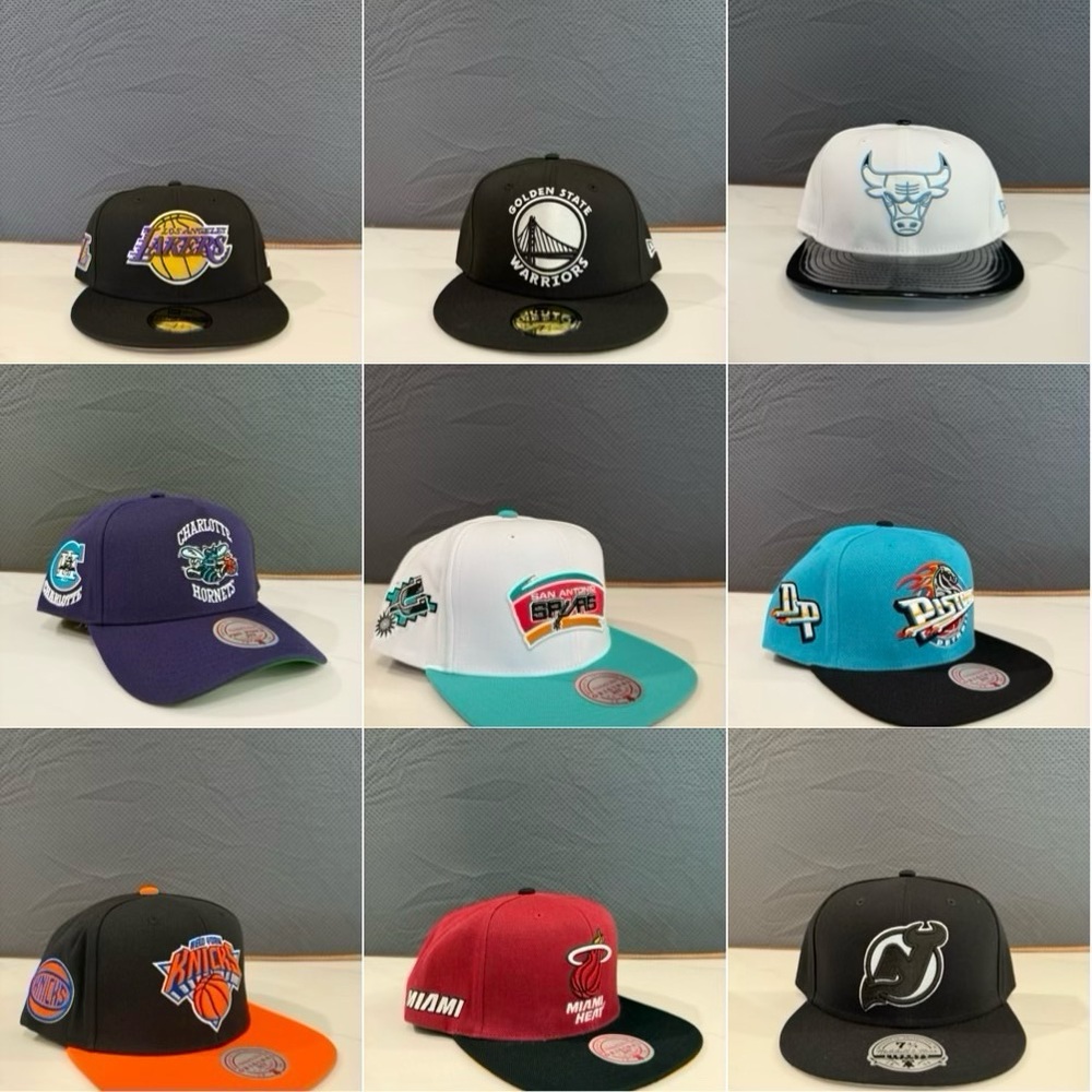New Era NBA Team Caps - Various Teams, Styles & Sizes